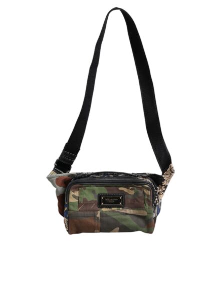 Multicolor Camouflage Patchwork Logo Waist Fanny Pack Bag - Image 6