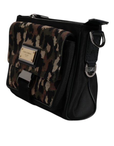 Multicolor Leopard Jacquard Crossbody Bag - Image 4
