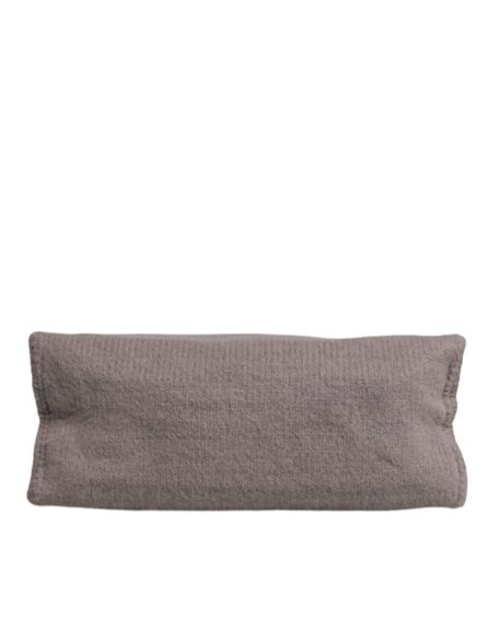 Grey Alpaca Wool Logo Plaque Tote Shoulder Bag - Image 7