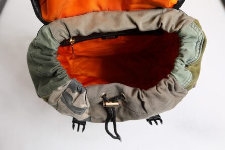 Military Green Patchwork Travel Backpack Bag - Image 7
