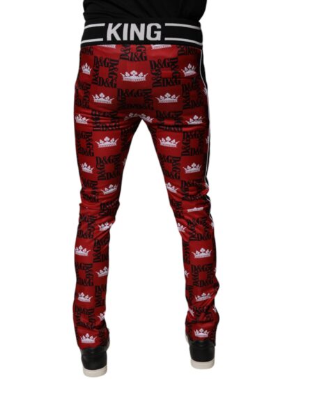 Red Crown Logo Monogram Men Sweatpants Pants - Image 9