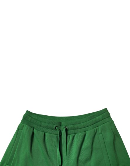 Green Cotton Men Sweatshorts Bermuda Shorts - Image 5