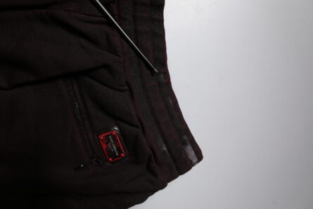 Maroon Cotton Logo Plaque Men Bermuda Shorts - Image 16