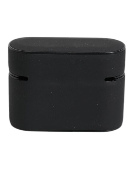 Black Orange Silicone Embossed Logo Airpods Case - Image 4