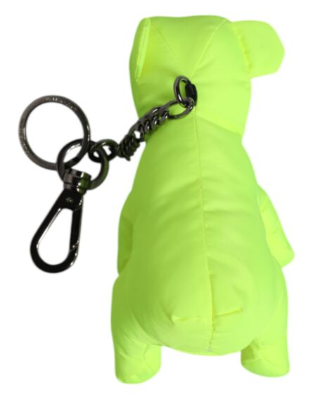 Green Bear Embroidered Logo Keychain Clasp Keyring - Image 9
