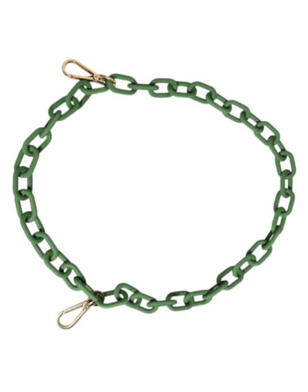 Green Plexy Acrylic Chunky Gold Hardware Wallet Chain - Image 4
