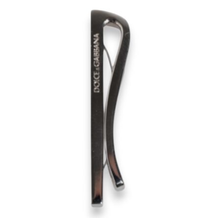 Silver Tone Brass Logo Branded Tie Clip Bar - Image 9