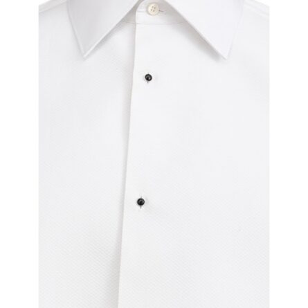 White Cotton Dress Shirt - Image 3
