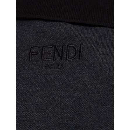 Black Cotton Polo Shirt - Image 4