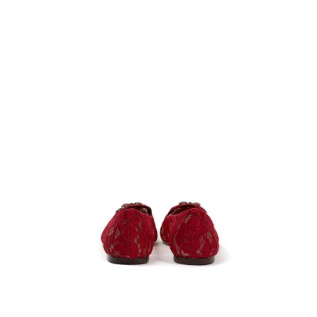 Red Viscose Ballet Flats - Image 3