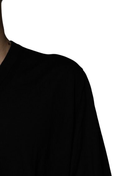 Black Camouflage V-neck Pullover Sweater - Image 5