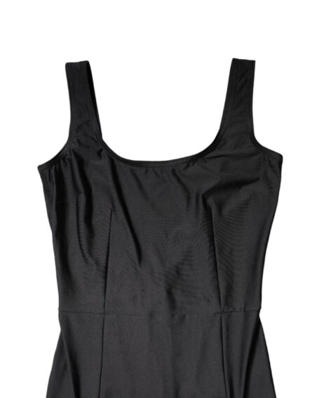 Black Sleeveless Bodycon Women Jumpsuit Dress - Image 7