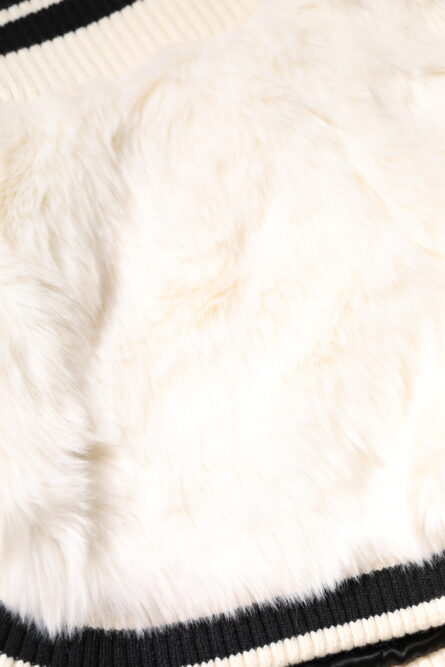 White Faux Fur High Waisted Hot Pants Short - Image 7