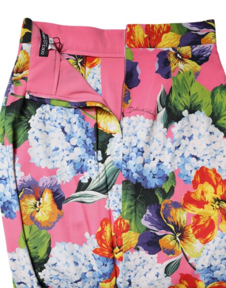 Multicolor Floral High Waist Midi Skirt - Image 6