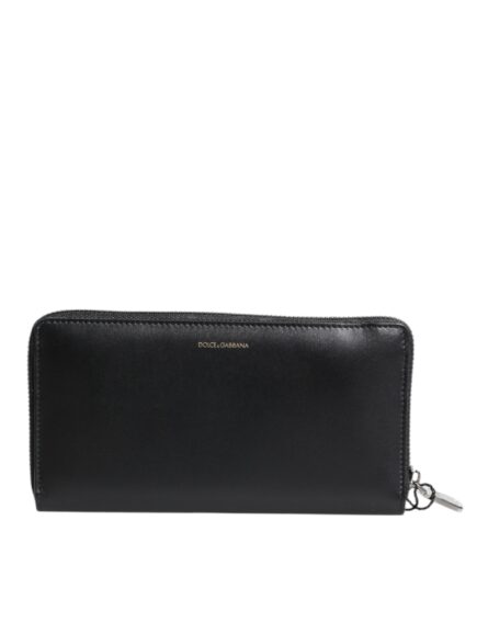 Black Blue Exotic Leather Embossed Continental Wallet - Image 2