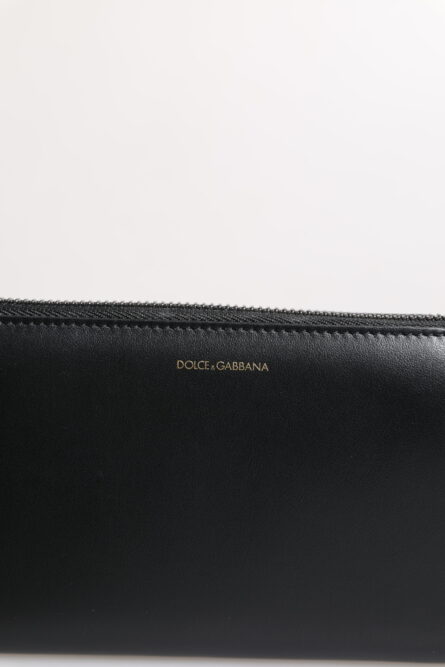 Black Blue Exotic Leather Embossed Continental Wallet - Image 9