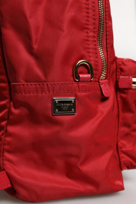Red #DGFAMILY VULCANO Embellishment Backpack Bag - Image 14
