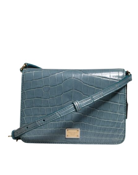 Green Exotic Leather DG Plaque Crossbody Mini Bag - Image 10