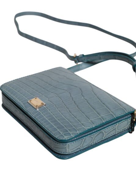 Green Exotic Leather DG Plaque Crossbody Mini Bag - Image 7