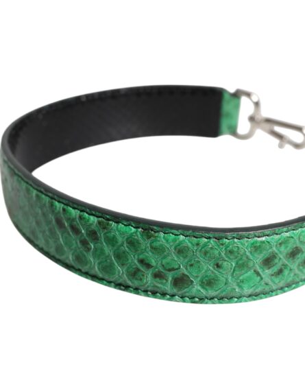 Black Green Exotic Leather Bag Shoulder Strap - Image 8