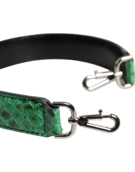 Black Green Exotic Leather Bag Shoulder Strap - Image 5