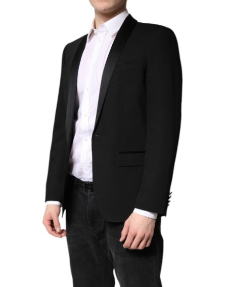 Black Single Breasted Men Coat MARTINI Blazer - Image 9