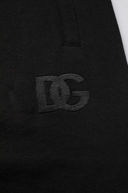 Black Cotton Mid Waist Jogger Sweatpants Pants - Image 12
