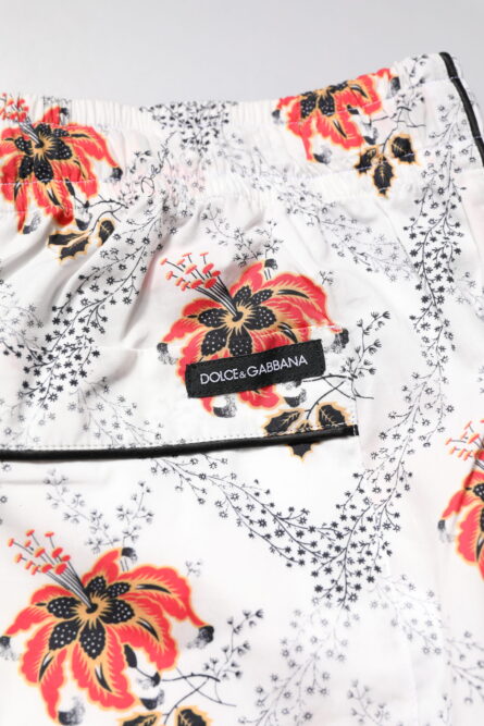 Multicolor Floral Print Cotton Pajama Set Sleepwear - Image 8