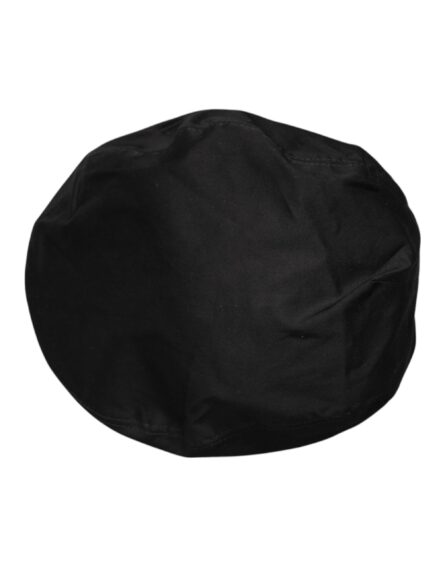 Black Cotton Newsboy Capello Cabbie Hat - Image 6