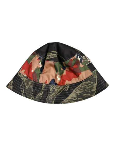 Multicolor DG Plaque Wide Brim Bucket Hat - Image 9