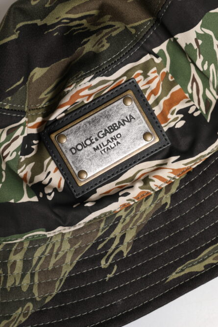 Multicolor DG Plaque Wide Brim Bucket Hat - Image 10