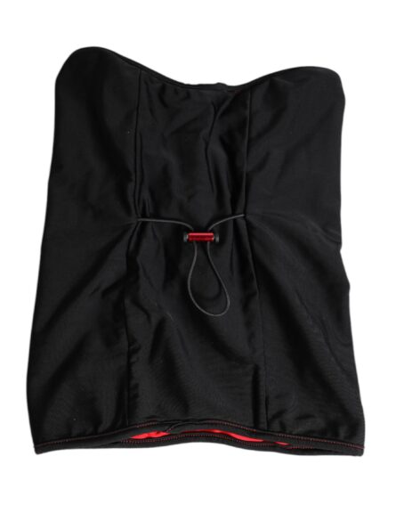 Black Nylon Knitted Neck Warmer Balaclava Scarf - Image 4