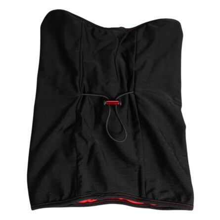 Black Nylon Knitted Neck Warmer Balaclava Scarf - Image 5