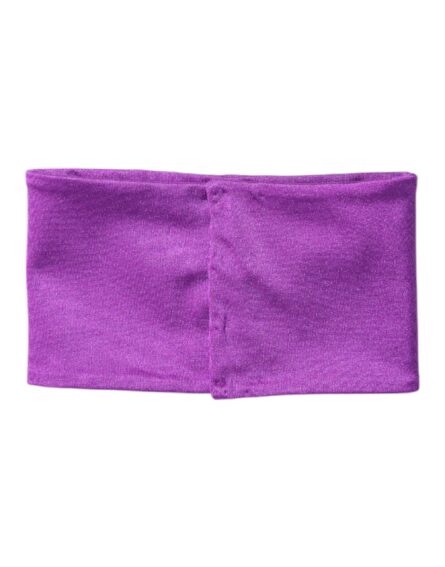 Purple Nylon Stretch Women Neck Warmer Scarf - Image 2