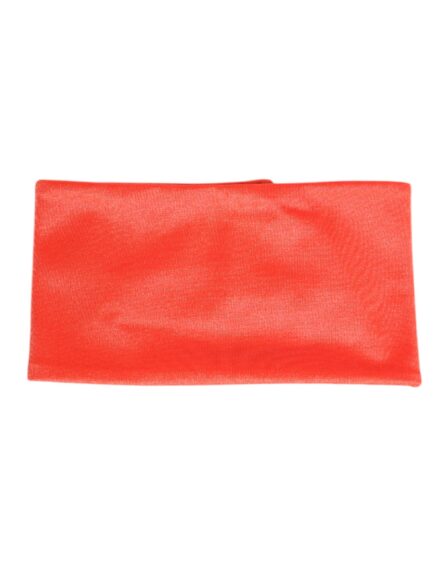 Orange Nylon Stretch Women Neck Warmer Scarf - Image 3