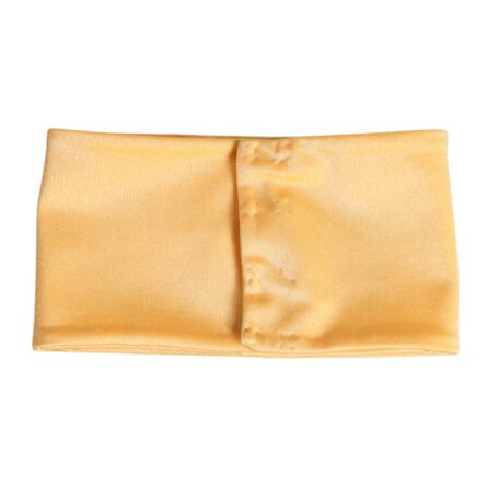 Yellow Nylon Stretch Women Neck Warmer Scarf - Image 2