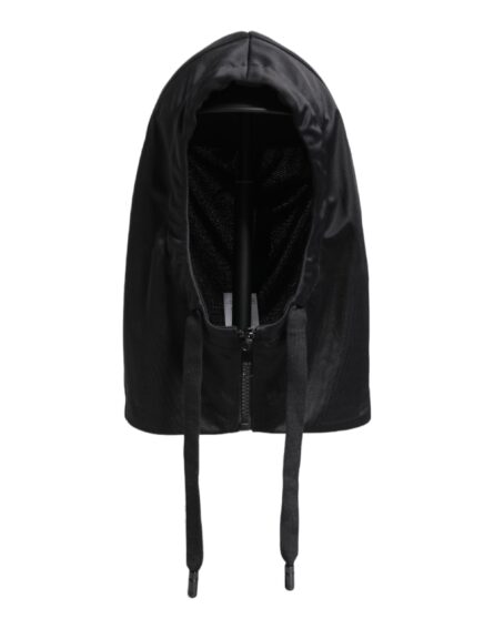 Black Polyester Whole Head Wrap Hat - Image 2
