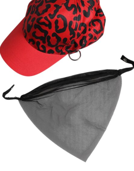 Red Cotton 6 Panels Women Baseball Cap - Image 8
