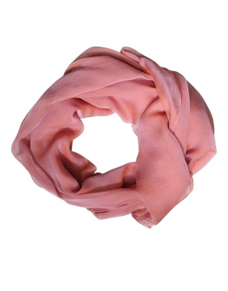 Pink Silk Rectangle Women Wrap Shawl Scarf - Image 2