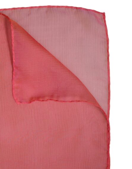 Pink Silk Rectangle Women Wrap Shawl Scarf - Image 6