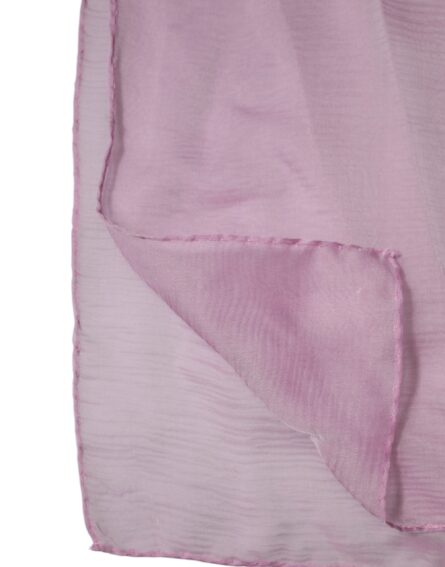 Pink Silk Rectangle Women Wrap Shawl Scarf - Image 5