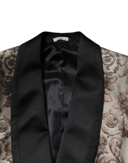 Multicolor Jacquard Single Breasted 3 Piece Suit - Image 8