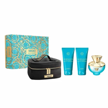 Versace Dylan Torquoise Eau De Toilette Spray 100ml Set 4 Pieces - Image 1