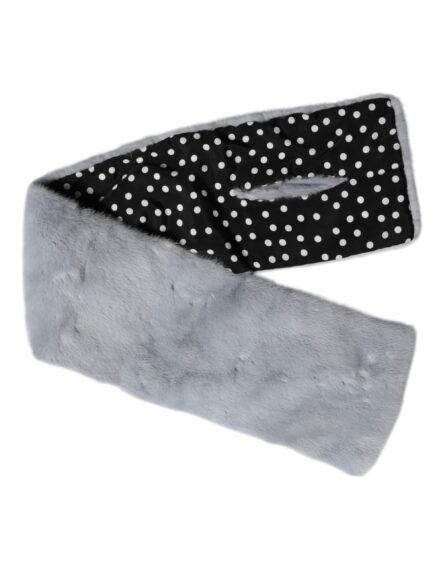Powder Blue Mink Fur Neck Warmer Scarf - Image 5