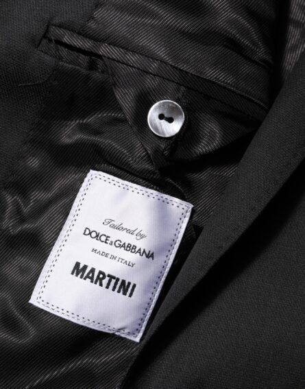 Black Single Breasted Men Coat MARTINI Blazer - Image 15